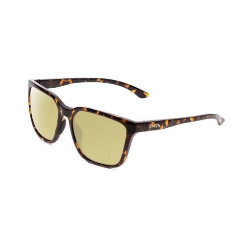 Smith Shoutout Polarize Bi-focal Sunglasses 41 Option Vintage Tortoise Gold 57mm Yellow