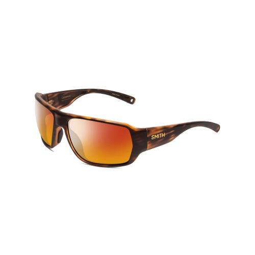 Smith Castaway Unisex Wrap Polarized Sunglasses in Tortoise Gold 63 mm 4 Options Red Mirror Polar