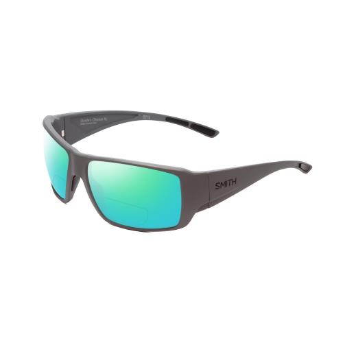 Smith Guides Choice Unisex Polarized Bi-focal Sunglasses 41 Options in Grey 63mm Green Mirror