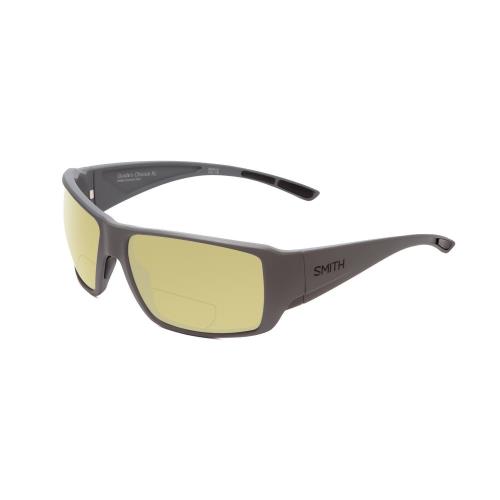 Smith Guides Choice Unisex Polarized Bi-focal Sunglasses 41 Options in Grey 63mm Yellow