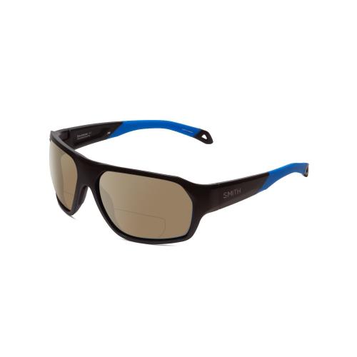 Smith Deckboss Unisex Bi-focal Polarized Sunglasses in Black Blue 63mm 41 Option Brown