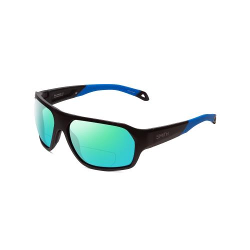 Smith Deckboss Unisex Bi-focal Polarized Sunglasses in Black Blue 63mm 41 Option Green Mirror