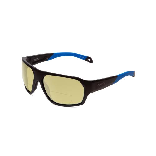 Smith Deckboss Unisex Bi-focal Polarized Sunglasses in Black Blue 63mm 41 Option Yellow