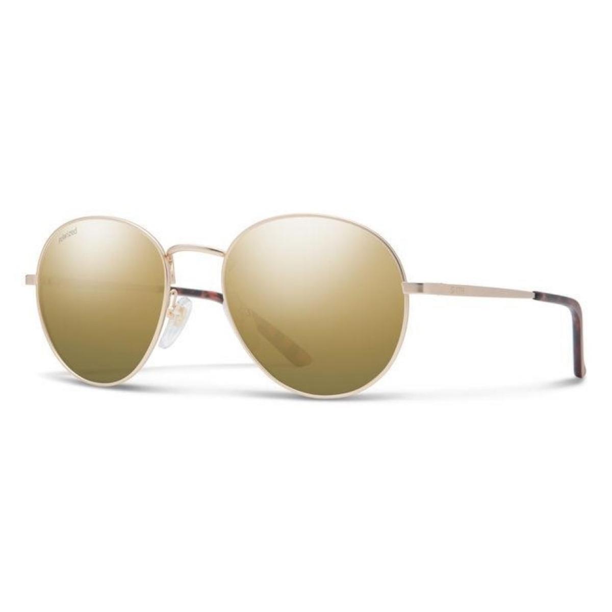 Smith Prep Sunglasses Matte Gold Polarized Brown