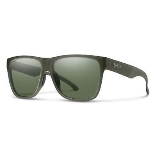 Smith Lowdown XL 2 Sunglasses Matte Moss Crystal Frame Chromapop Polarized Gra