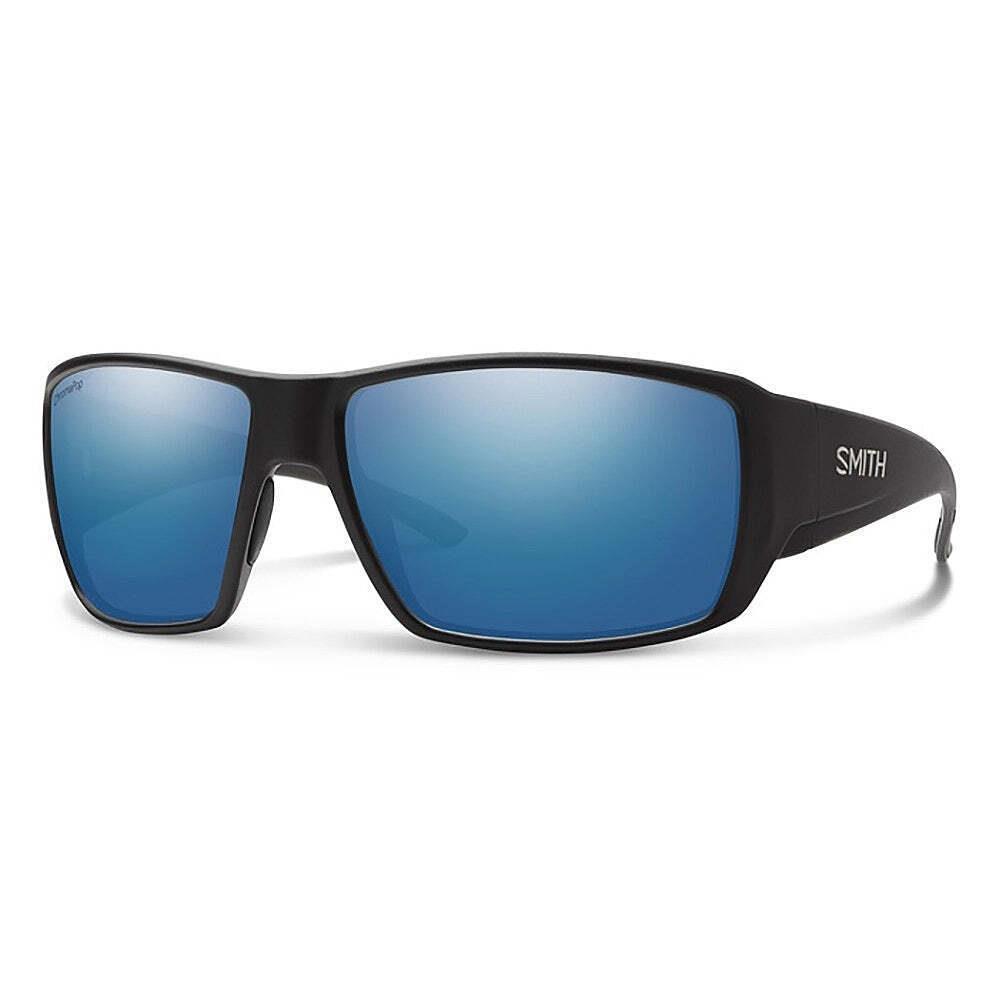 Smith Matte Black - Chromapop Glass Polarized Blue Mirror Sunglasses