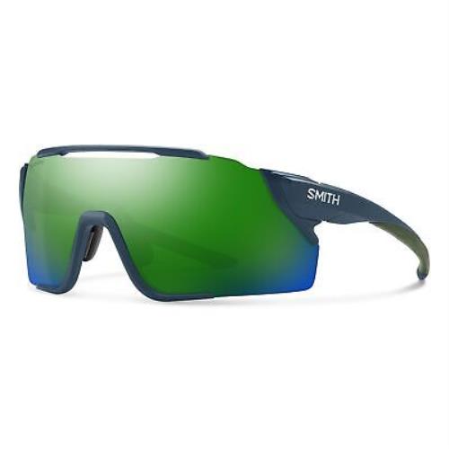 Smith Attack Mag Mtb Sunglasses Matte Stone Frame Chromapop Green Mirror Lens - Frame: , Lens: Green Mirror