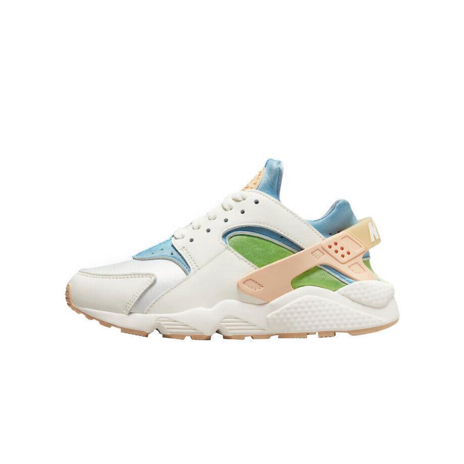 Nike Womens Air Huarache SE Running Shoes DQ0117 100 - SAIL /ARTIC ORANGE WORN BLUE
