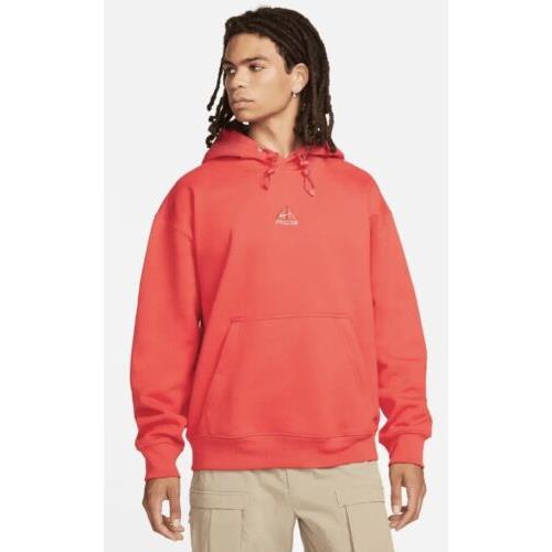 Nike Acg Therma-fit Pullover Crimson Red Hoodie Mens Sizes DH3087-696