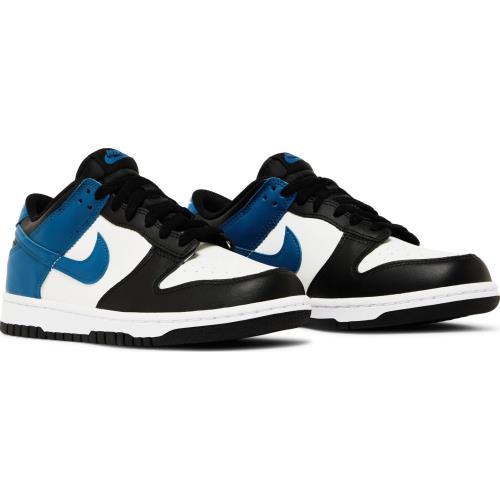 DH9765-104 Grade School Nike Dunk Low `industrial Blue GS ` - Summit White/Black/White/Industrial Blue