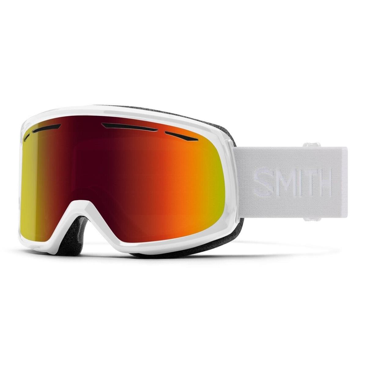Smith Drift Ski / Snow Goggles White Frame Red Sol-x Mirror Lens - Red, White