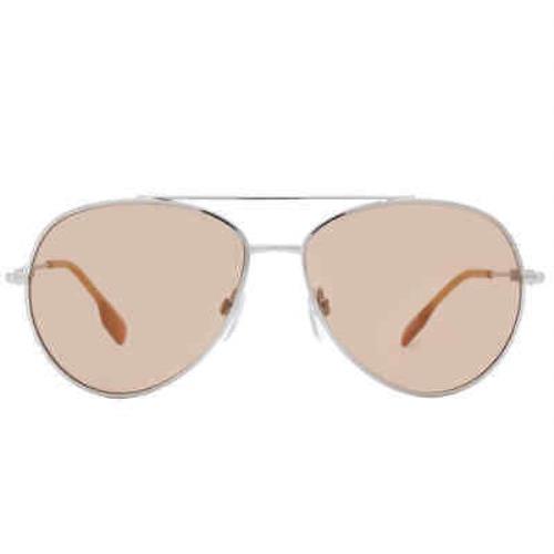 Burberry Brown Photochromatic Pilot Ladies Sunglasses BE3147 1344M4 58