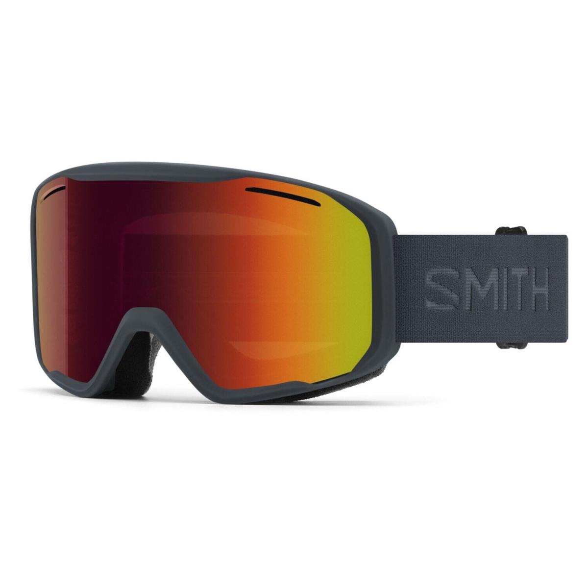 Smith Blazer Ski / Snow Goggles Slate Frame Red Sol-x Mirror Lens