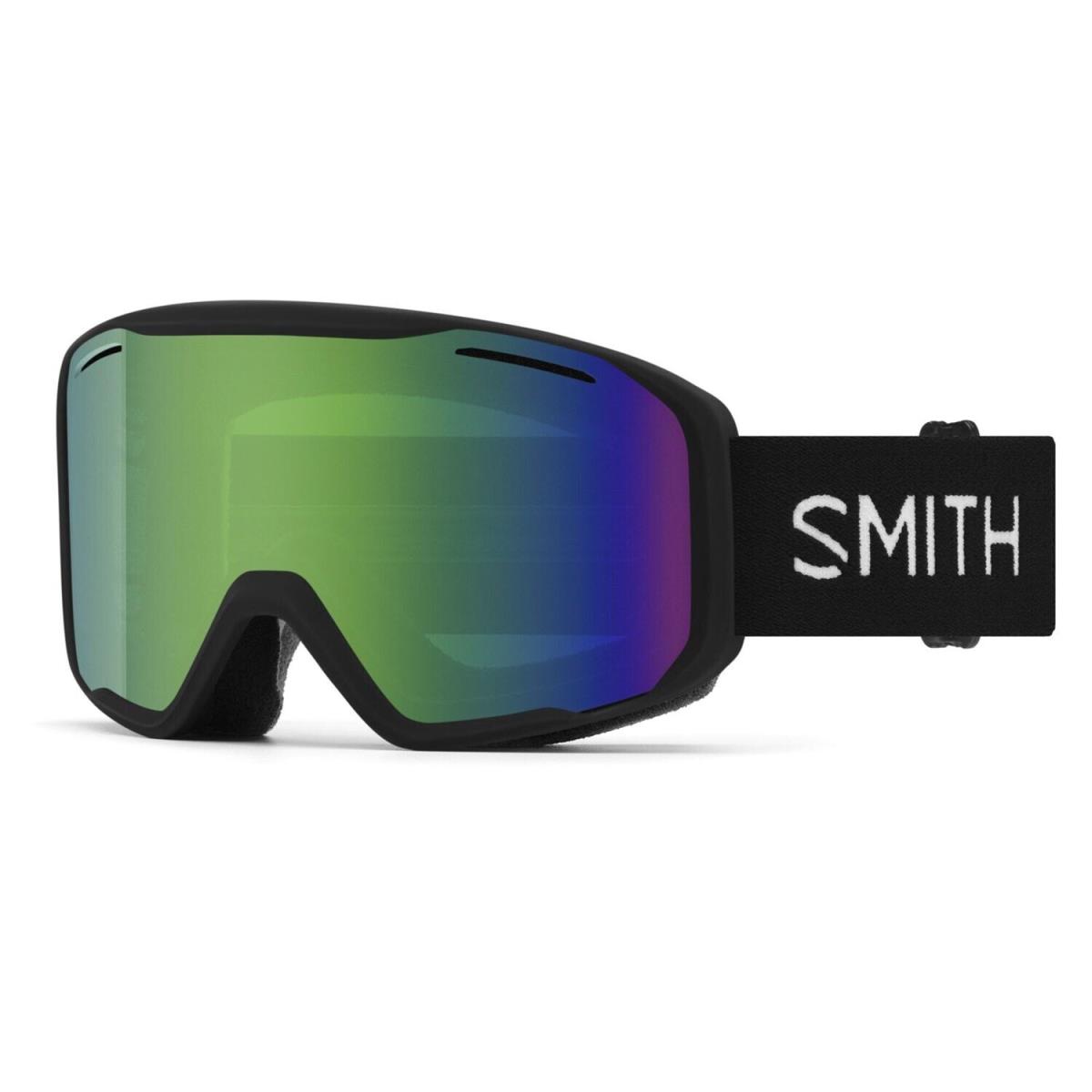 Smith Blazer Ski / Snow Goggles Black Frame Green Sol-x Mirror Lens