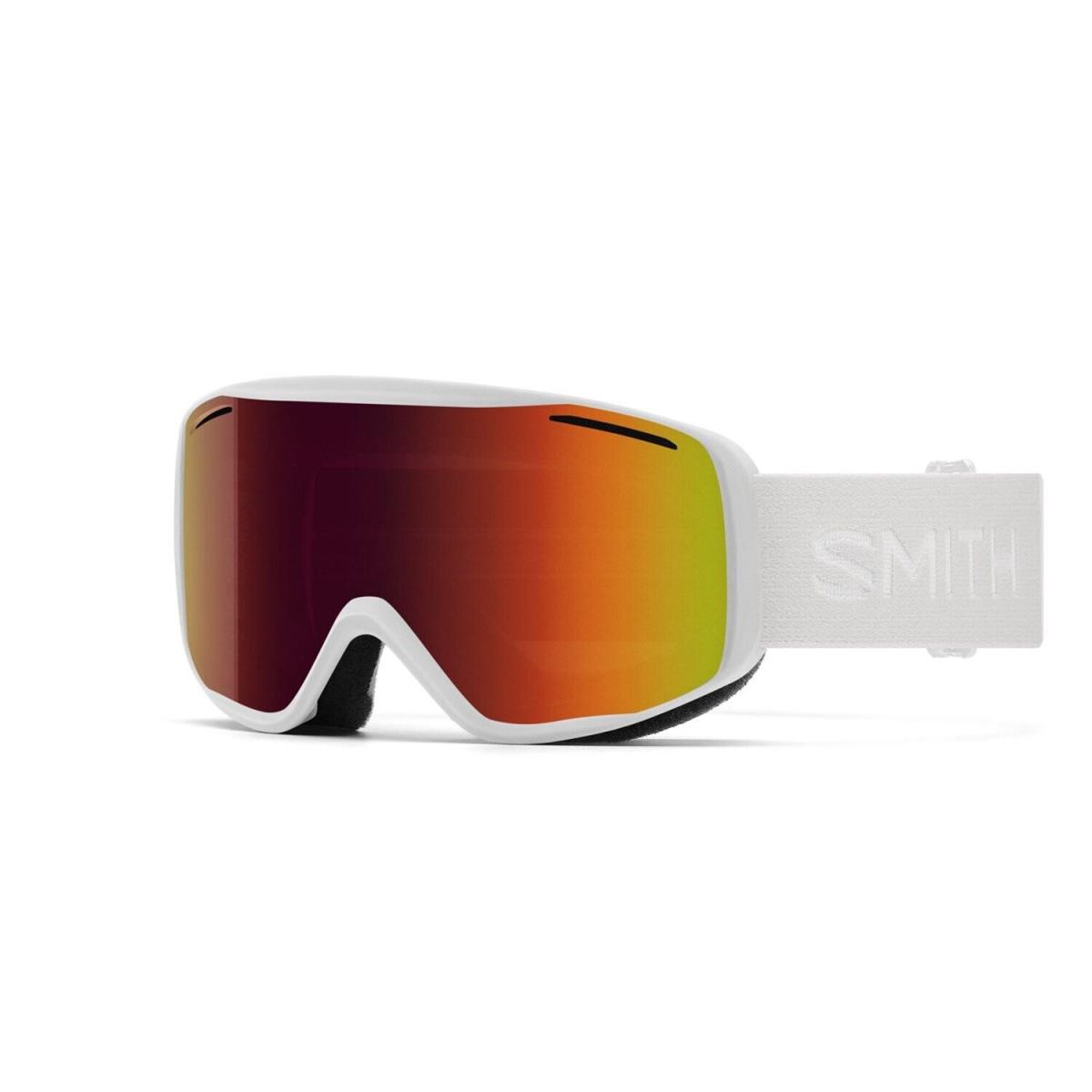 Smith Rally Ski / Snow Goggles White Frame Red Sol-x Mirror Lens