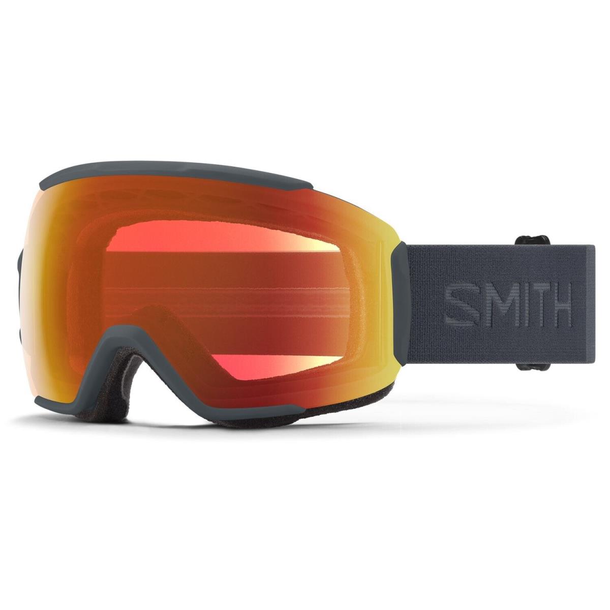 Smith Sequence Otg Ski / Snow Goggles Slate Frame Everyday Red Mirror Lens - Frame: Gray