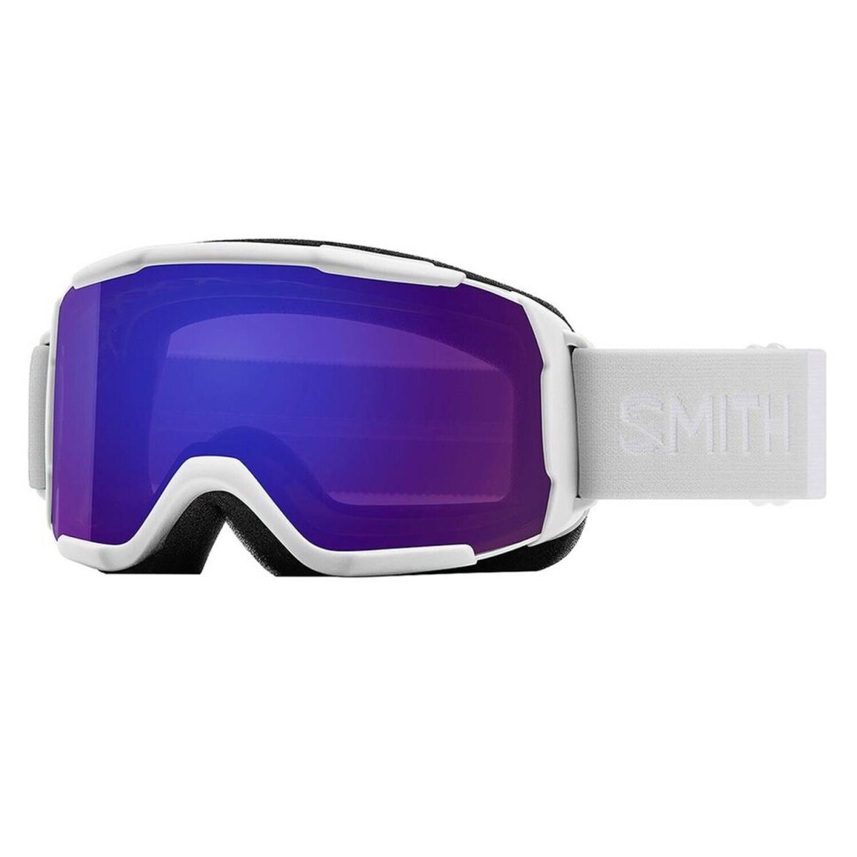 Smith Showcase Otg Snow Goggles White Vapor Everyday Violet Mirror Lens 2023