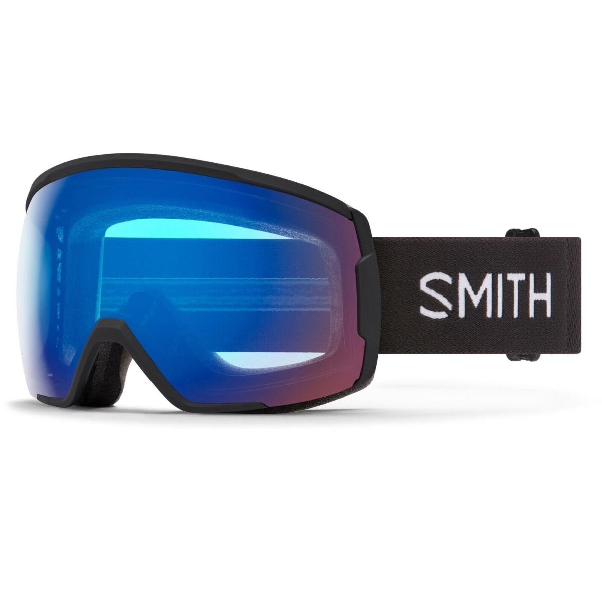 Smith Proxy Snow Goggles Black Frame Chromapop Storm Rose Flash Lens 2023