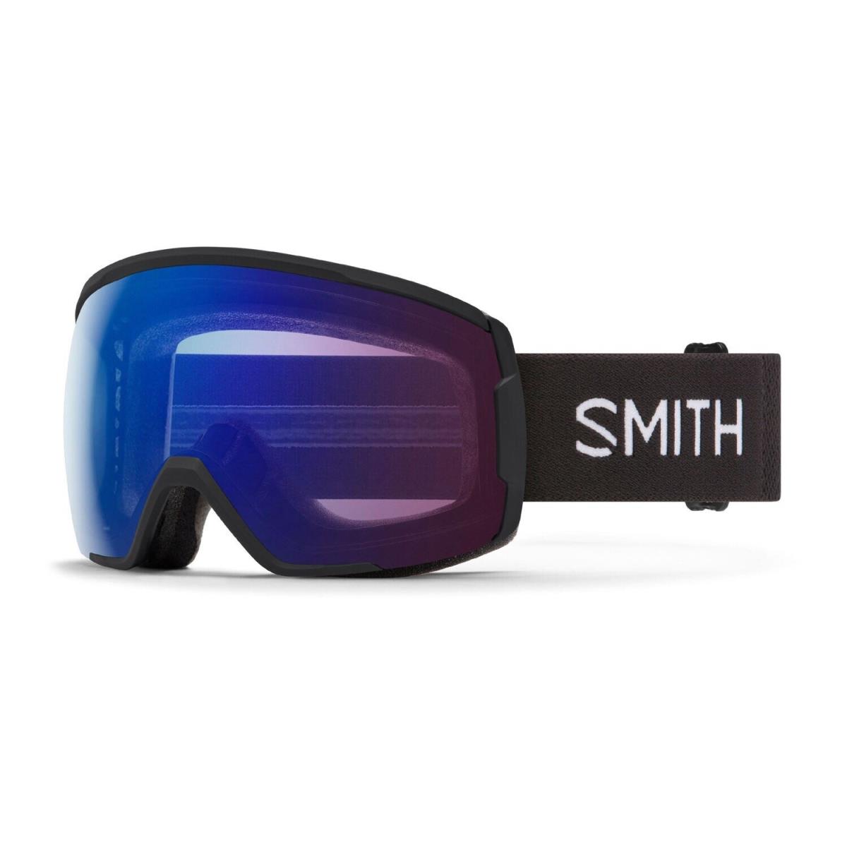 Smith Proxy Snow Goggles Black Frame Chromapop Photochromic Rose Flash Lens