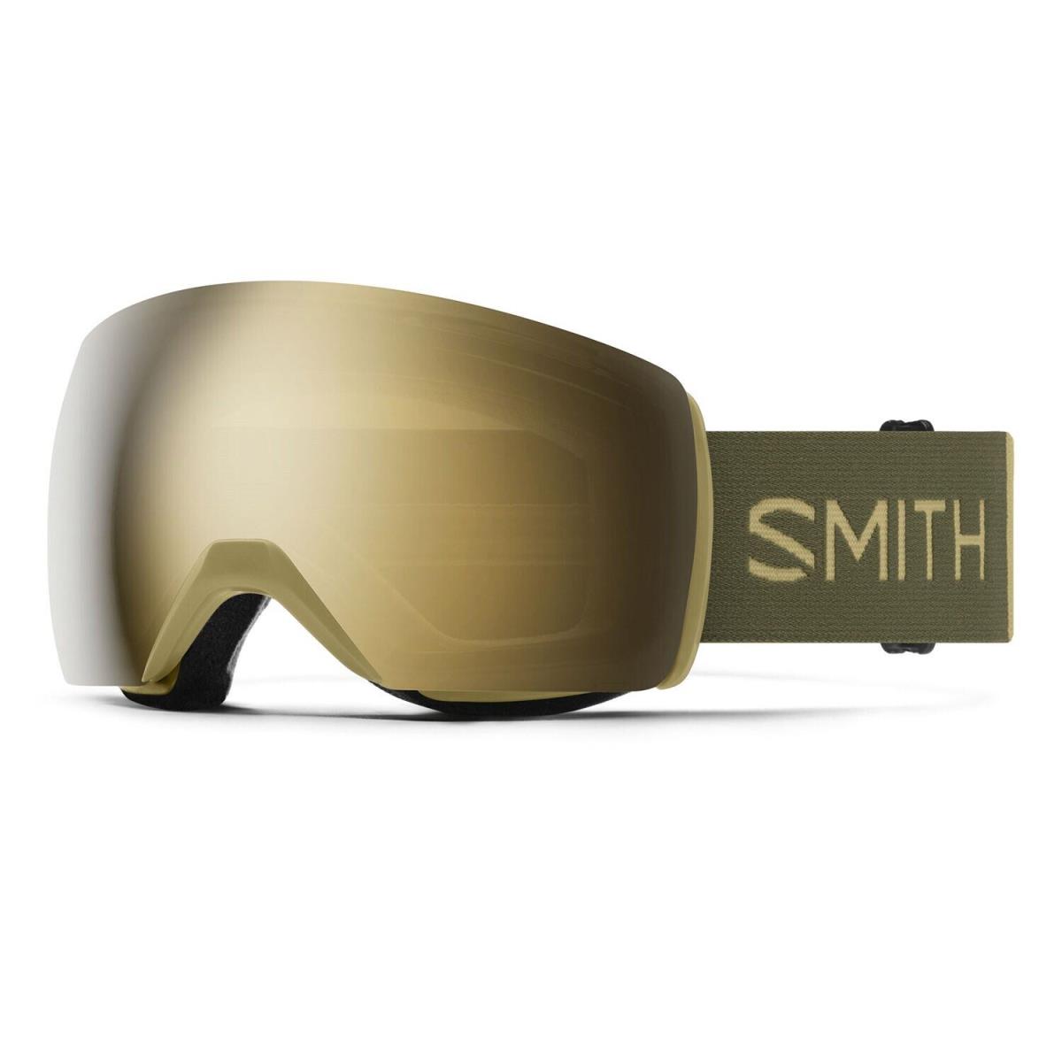 Smith Skyline XL Ski / Snow Goggles Sandstorm Forest Sun Black Gold Mirror Lens