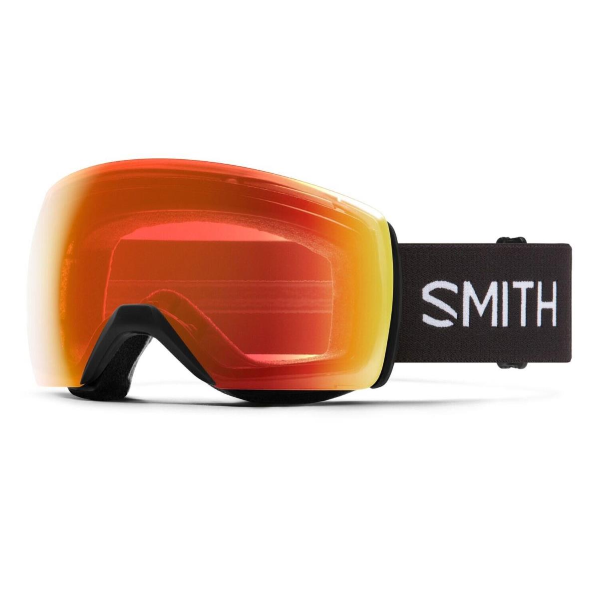 Smith Skyline XL Ski / Snow Goggles Black Frame Everyday Red Mirror Lens