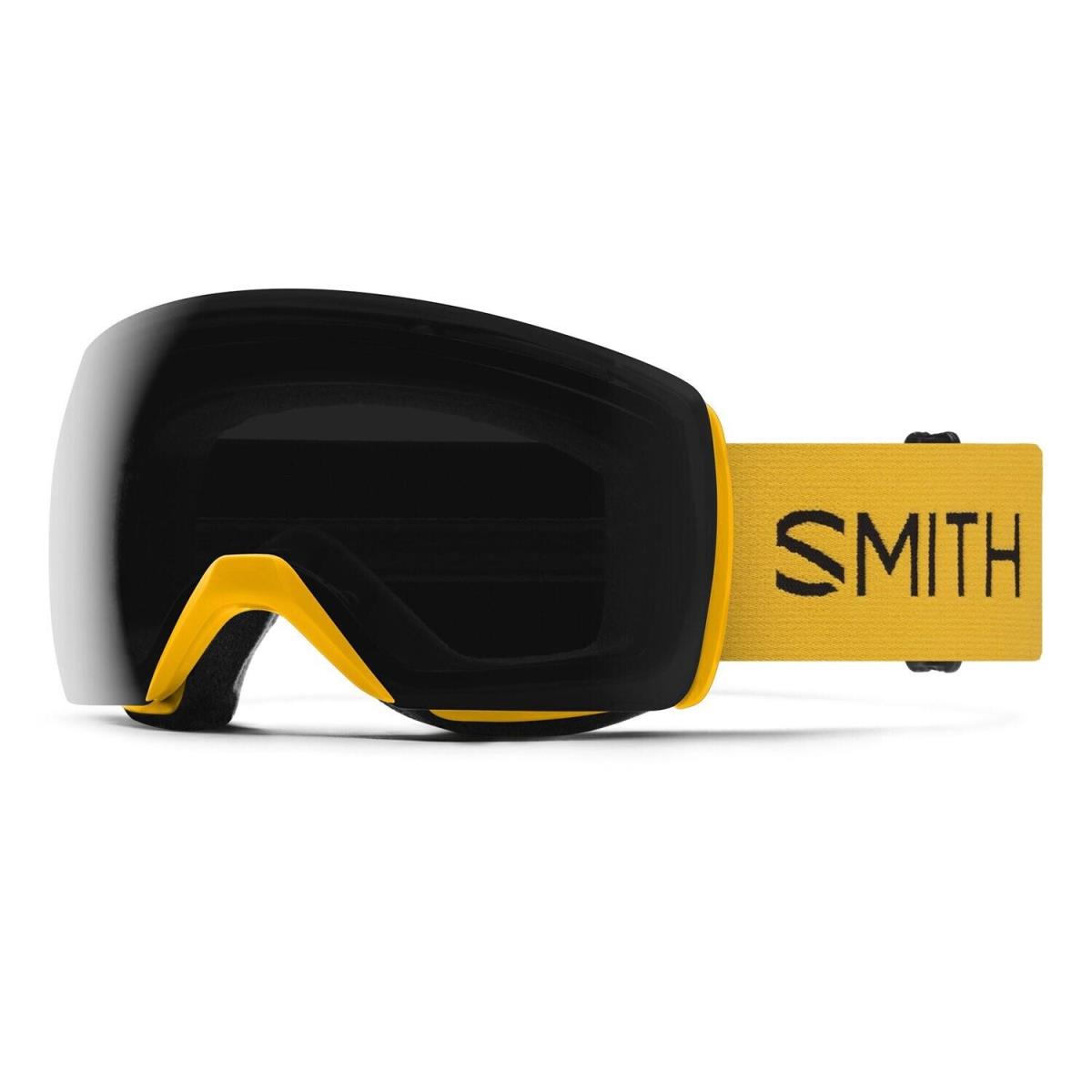 Smith Skyline XL Ski / Snow Goggles Gold Bar Frame Chromapop Sun Black Lens