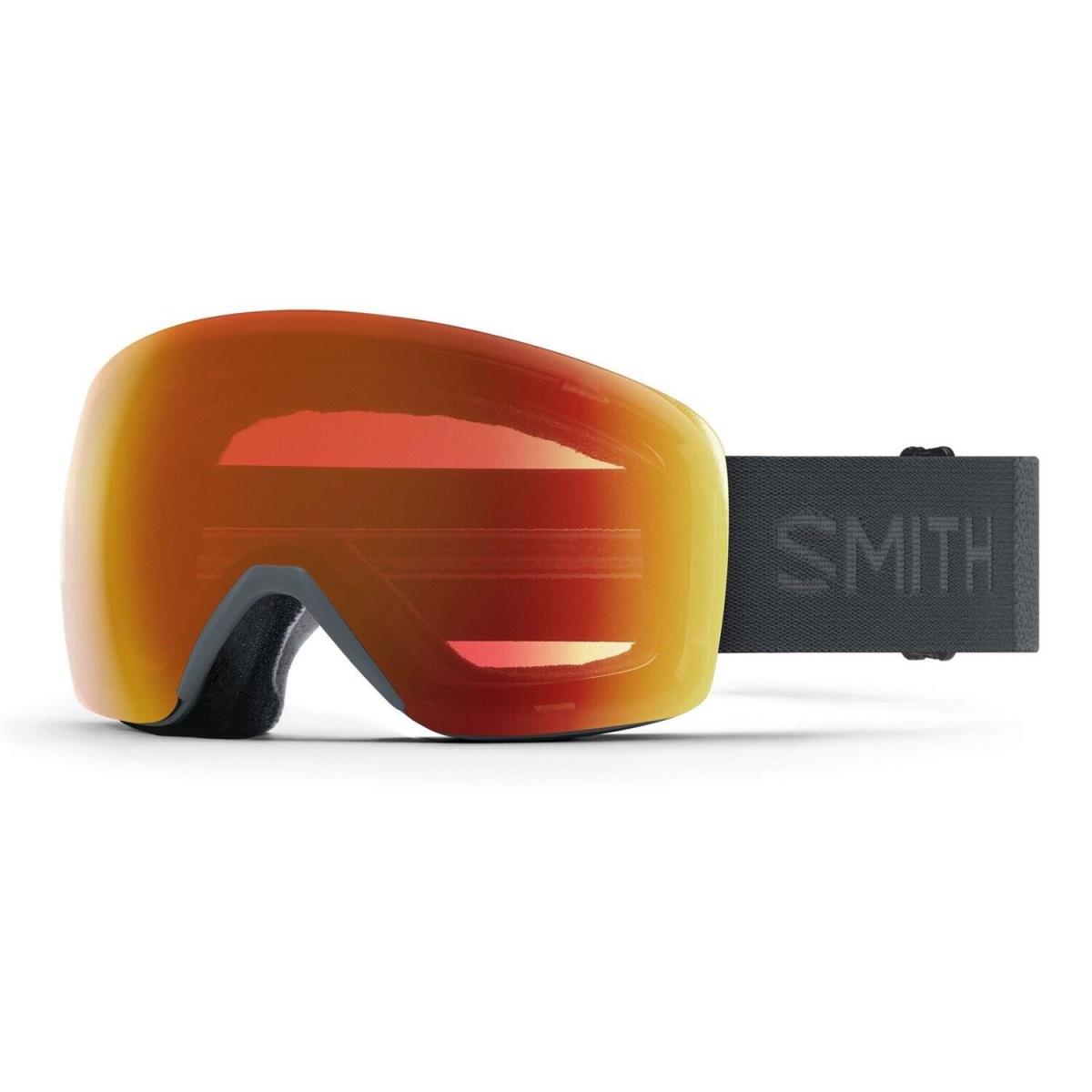 Smith Skyline Ski / Snow Goggles Slate Frame Chromapop Everyday Red Mirror Lens