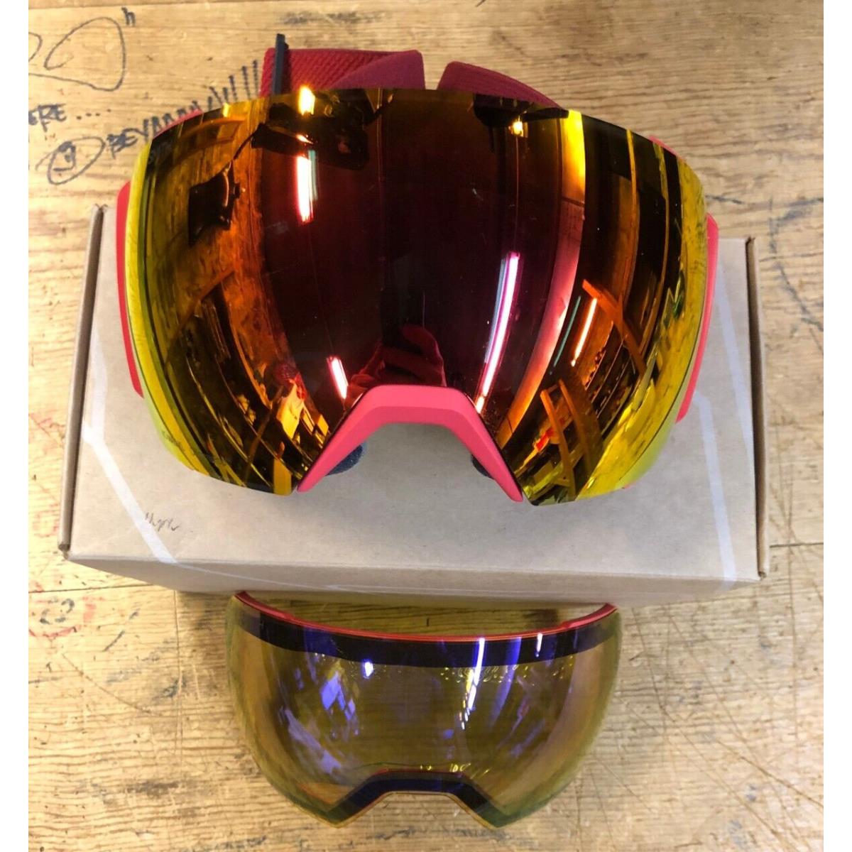 Smith I/o Mag XL Goggles Chromapop Extra Lens Sun Red Storm Yellow