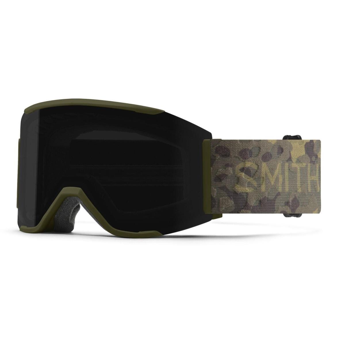 Smith Squad Mag Ski / Snow Goggles Vintage Camo Chromapop Sun Black + Bonus - Frame: