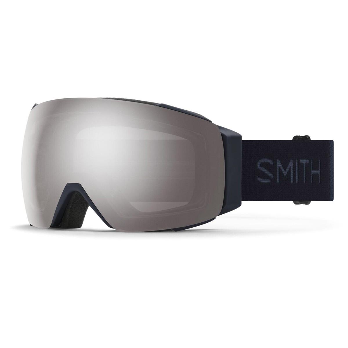 Smith I/o Mag Ski / Snow Goggles Midnight Navy Sun Platinum Mirror Lens + Bonus