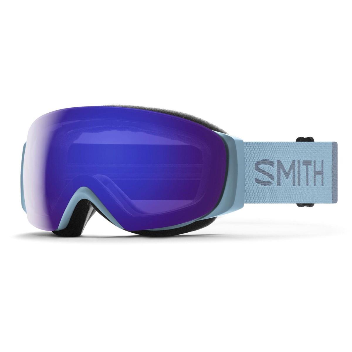 Smith I/o Mag S Ski / Snow Goggles Glacier Everyday Violet Mirror Lens + Bonus - Frame: Blue