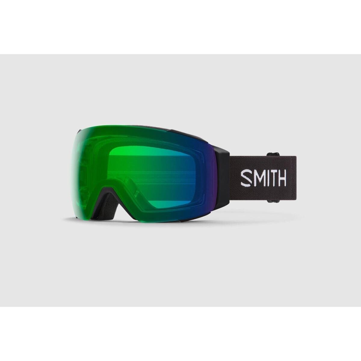 Smith I/o Mag Snow Goggles Black Chromapop Everyday Green Mirror Lens +bonus