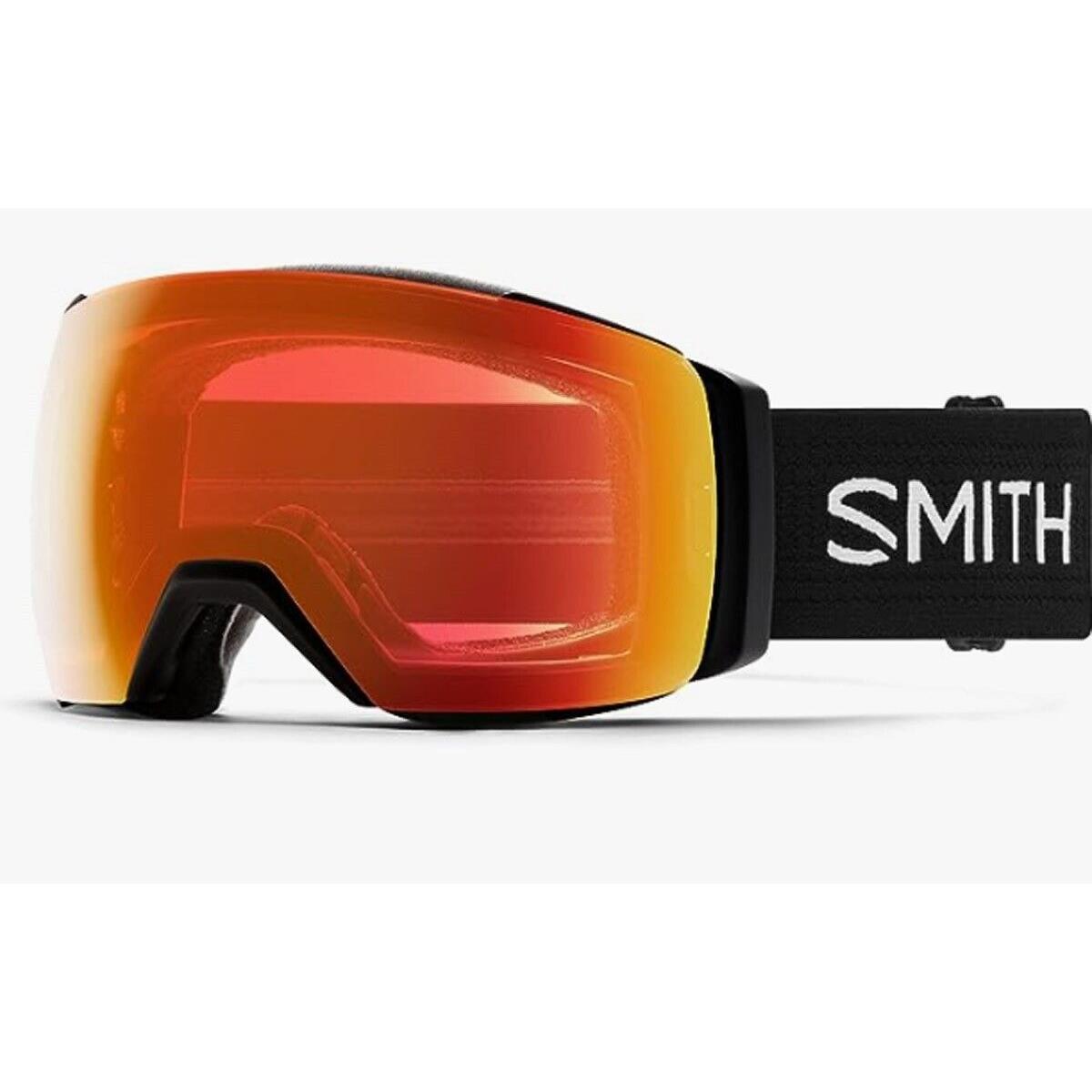 Smith I/o Mag XL Ski / Snow Goggles Black Frame Everyday Red Mirror + Bonus