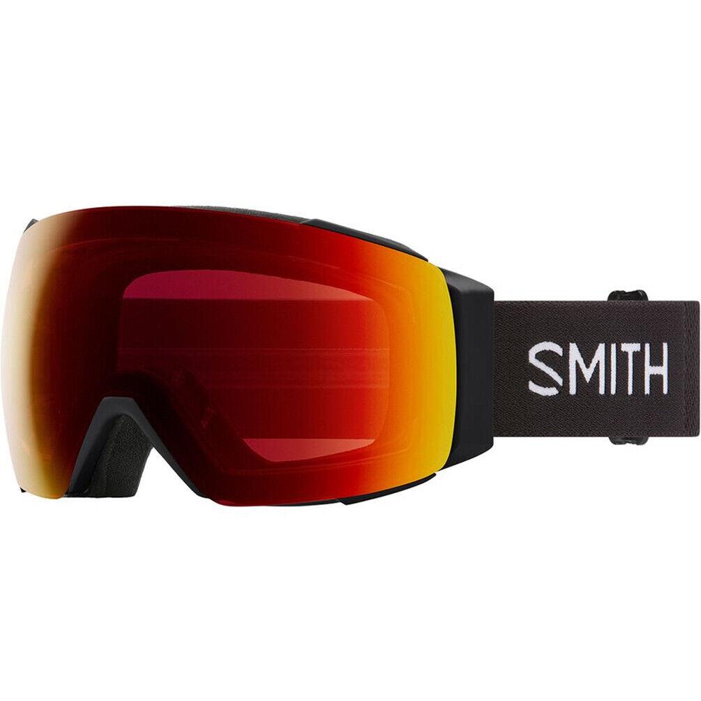 Smith I/o Mag Black Frame Chromapop Sun Red Mirror Ski Snow Goggles