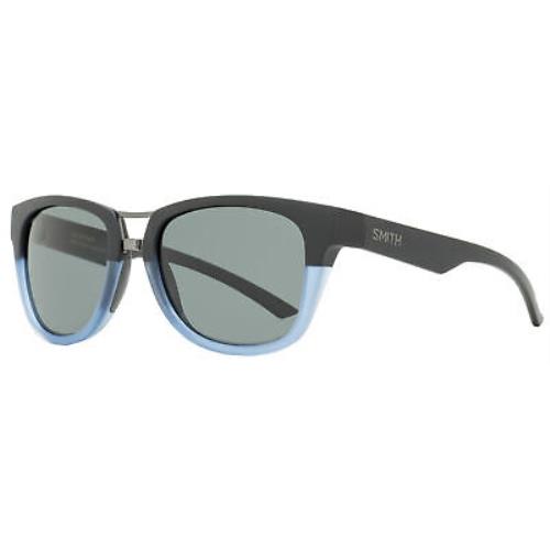 Smith Carbonic Sunglasses Landmark Wkbee Matte Black/blue Polarized 53mm - Frame: Matte Black/Blue, Lens: Gray Polarized
