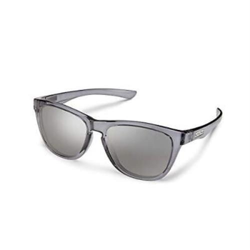 Smith Optics Suncloud Topsail Polarized Sunglasses Transparent Gray/polarized Silver Mirror