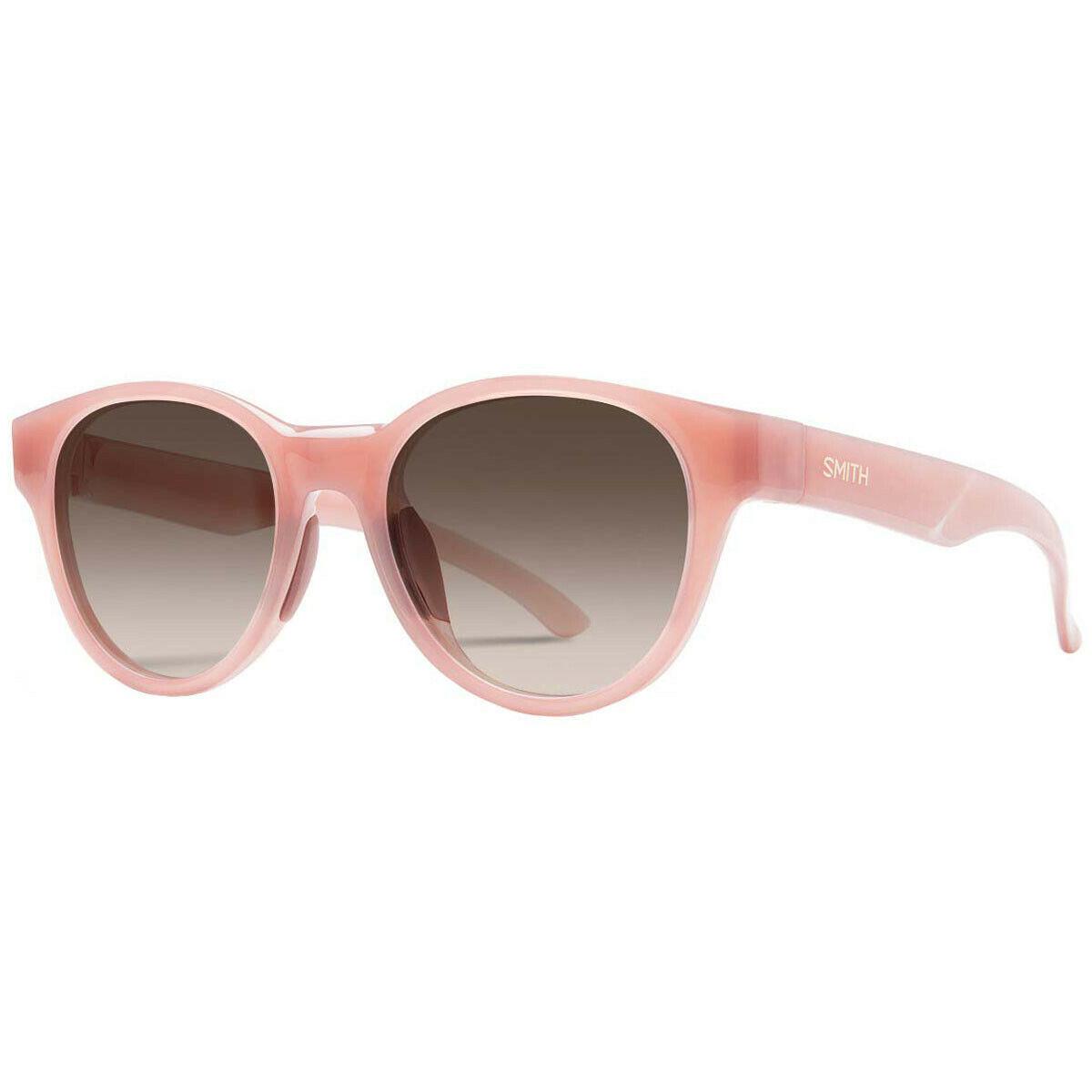 Smith Snare F45 HA 51mm Pink Beige Brown Gradient Rounded Ladies Sunglasses - Frame: Beige Coffee, Lens: Brown
