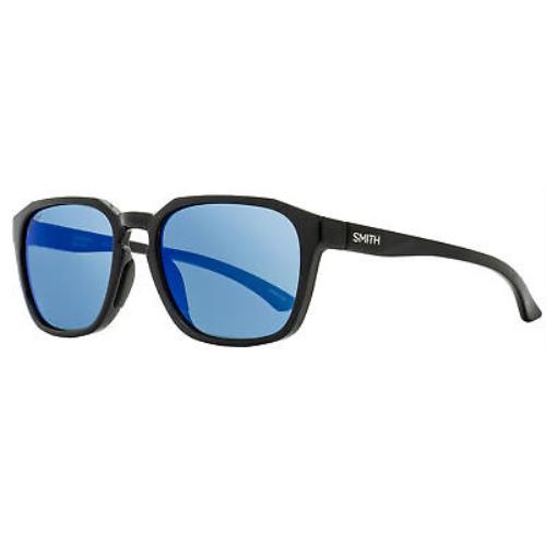 Smith Polarized Sunglasses Contour 807QG Black 56mm - Frame: Black, Lens: Gray Polarized/Blue Mirrored
