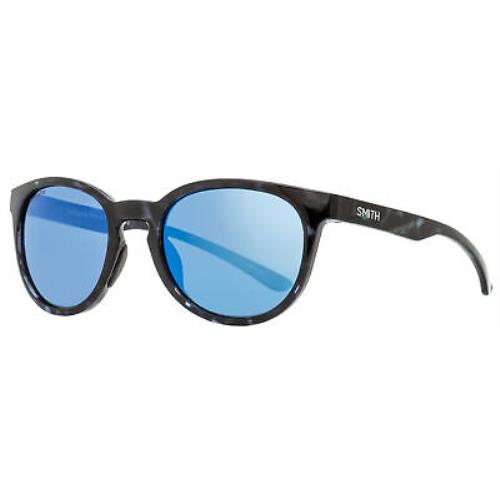 Smith Chromapop Polarized Sunglasses Eastbank G9ZQG Black Tortoise 52mm - Frame: Black Tortoise, Lens: Gray Polarized/Blue Mirrored