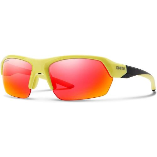 Smith Tempo 4CW Sunglasses Yellow Black Frame Mirrored Red Lens