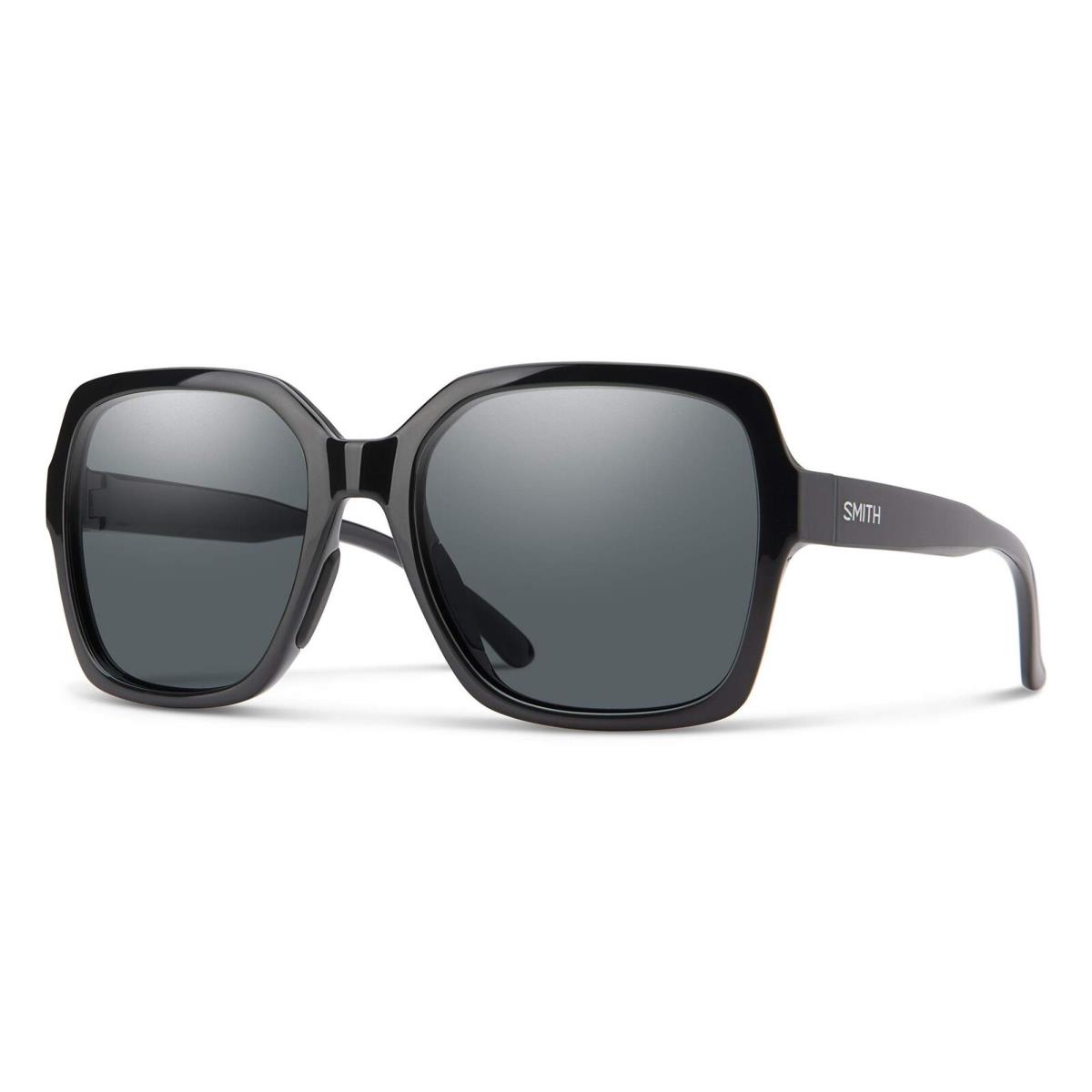 Smith Optics Flare-807 Women`s Oversized Designer Sunglasses in Black/grey 57 mm