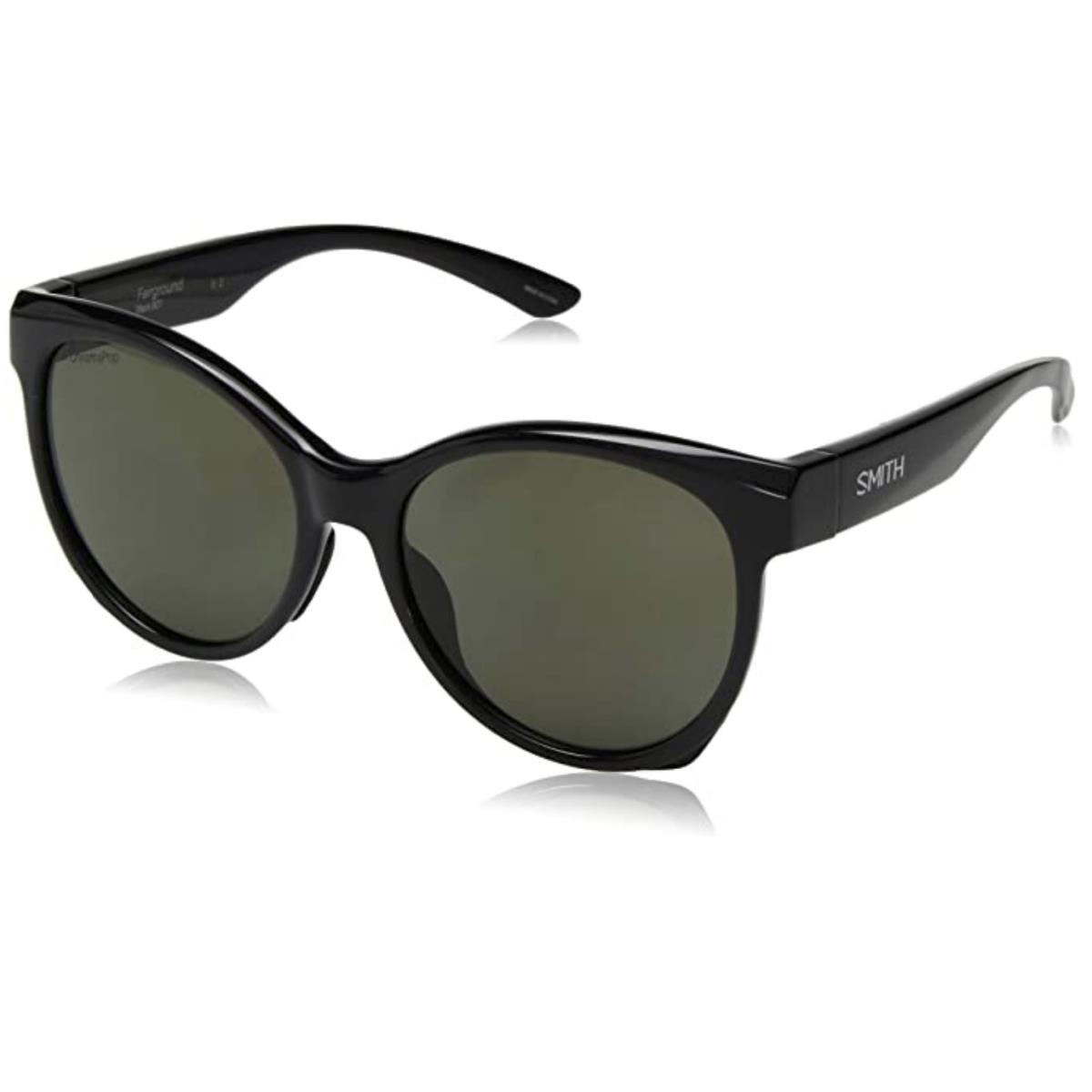 Smith Fairground Sunglasses-black Gloss-grey Chromapop Polarized Lens