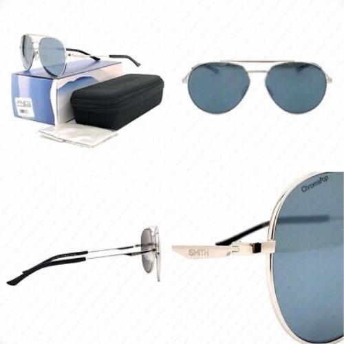 Smith Westgate 0010-OP Silver W/platinum Mirror Chromapop Polarized Sunglasses - Frame: Silver, Lens: , Manufacturer: Silver