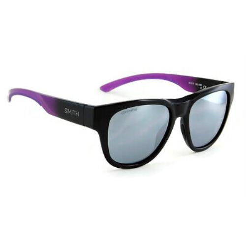 Smith Rounder Sunglasses Violet Spray / Chromapop Platinum Mirror Lens - Frame: Violet Spray, Lens: