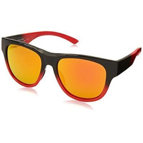 Sunglasses Smith Rounder 0HWS Dark Gray Carbon Red / X6 Redmltlyr Cp