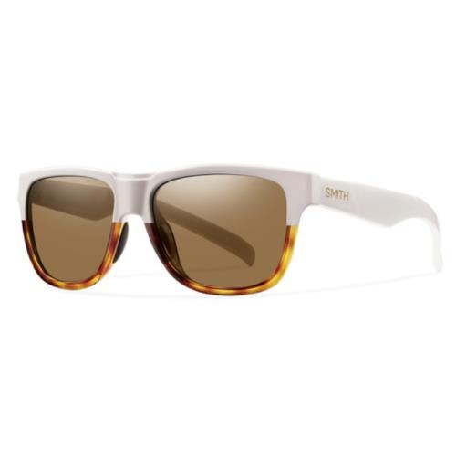 Smith Lowdown Slim Sunglasses-white Tort Tortoise Fade-brown Lens