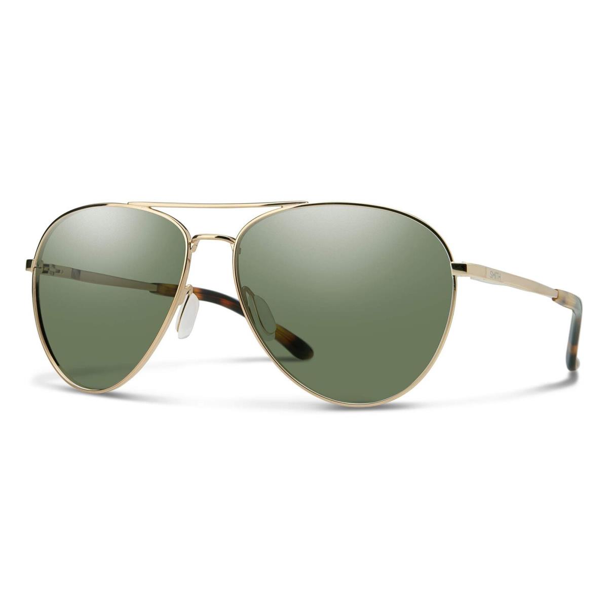 Smith Layback Sunglasses Gold / Gray Green One Size