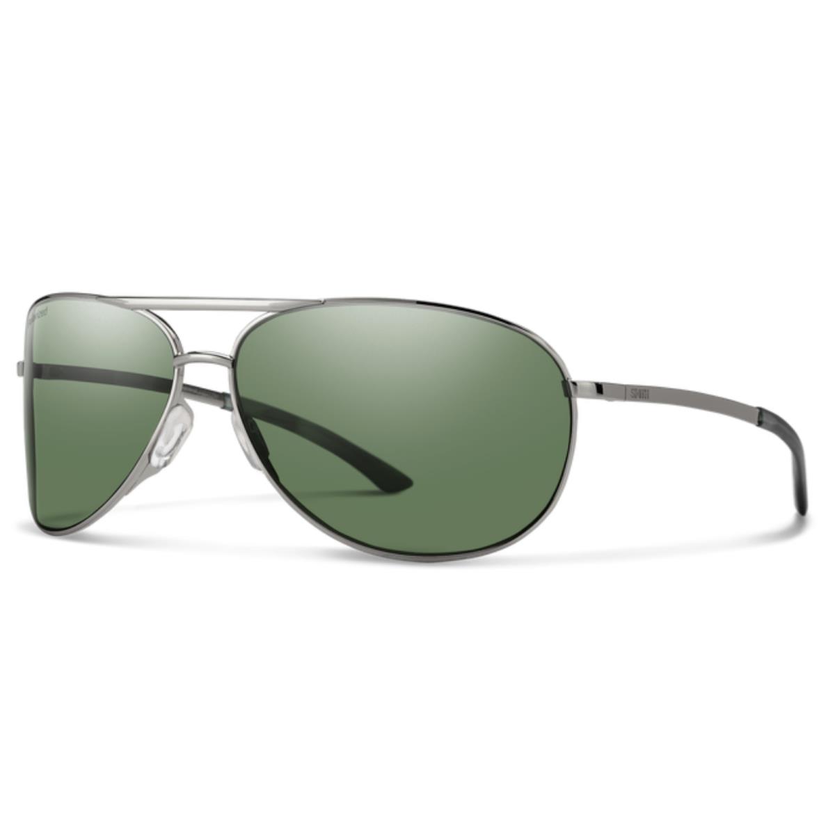 Smith Serpico 2 Sunglasses-gunmetal-gray Green Polarized Lens
