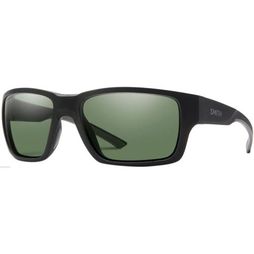 Smith Outback Sunglasses-matte Black-chromapop Gray Green Polarized Lens