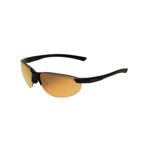 Smith Parallel 2 Sunglasses in Black/polarized Gold Mirror Ignitor Rose Red 71mm